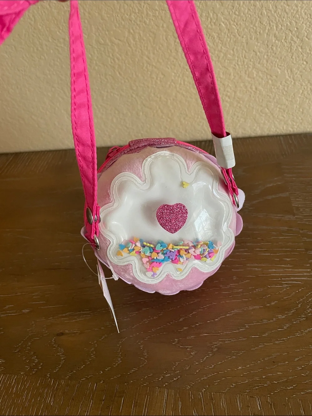 💖 Pick three $15 Claire's Hot Pink Glitter Cupcake Crossbody Purse